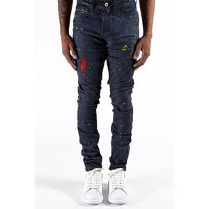 NEW SERENEDE men's ether nodes jeans in navy